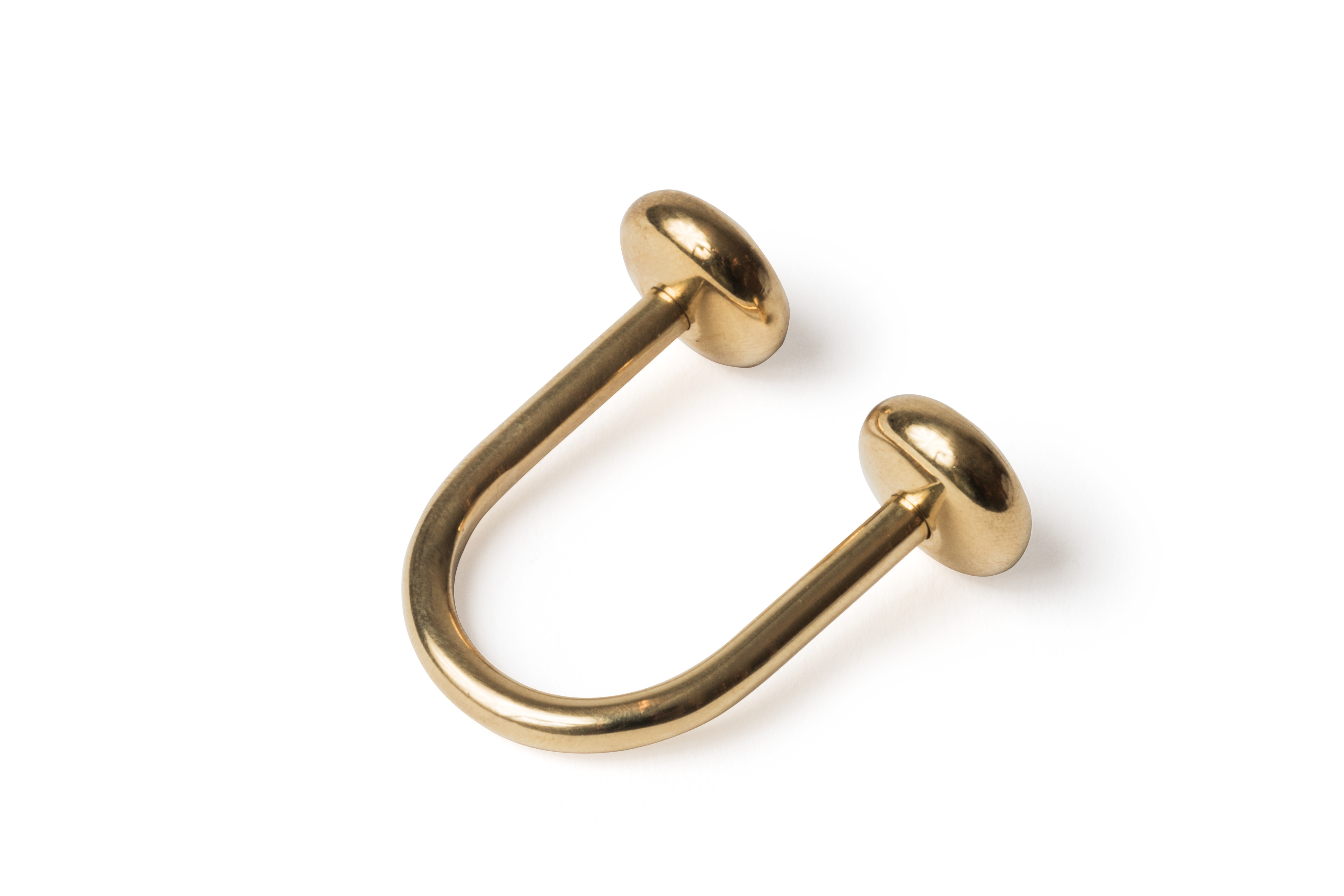 Brass U Key Ring~Carl Aubock MAIN