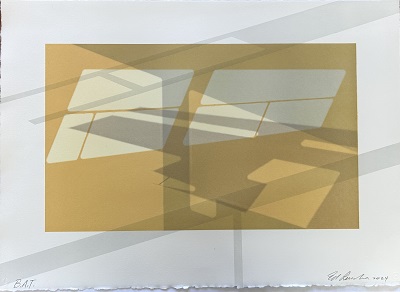 Ed Ruscha, Glass House, 2024, lithograph MAIN