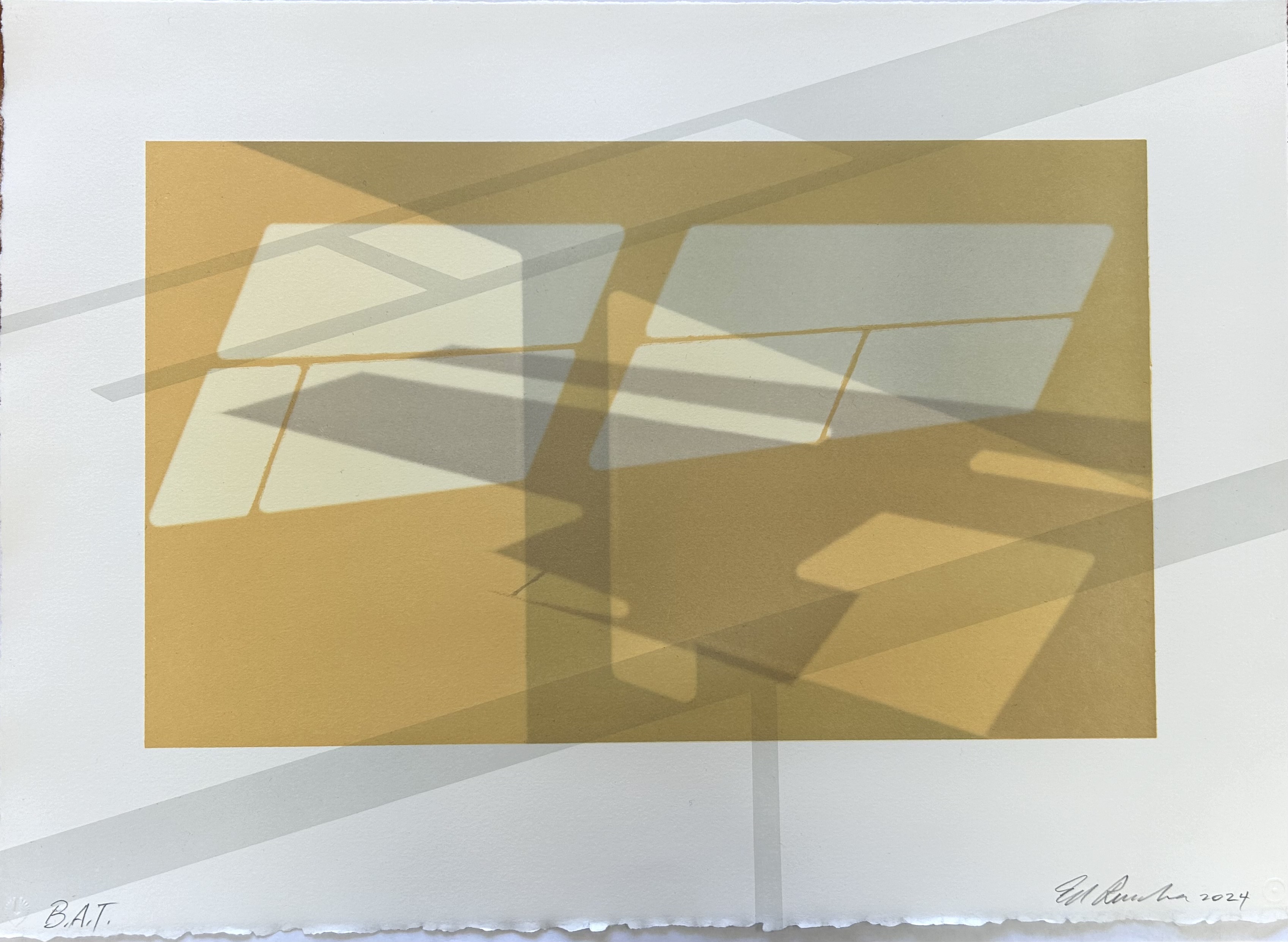 Ed Ruscha, Glass House, 2024, lithograph THUMBNAIL