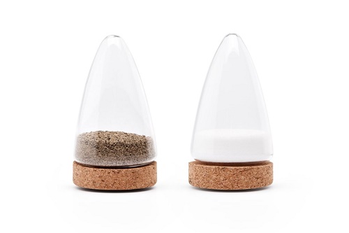 Cork and Glass Salt and Pepper Set~ Boeien MAIN